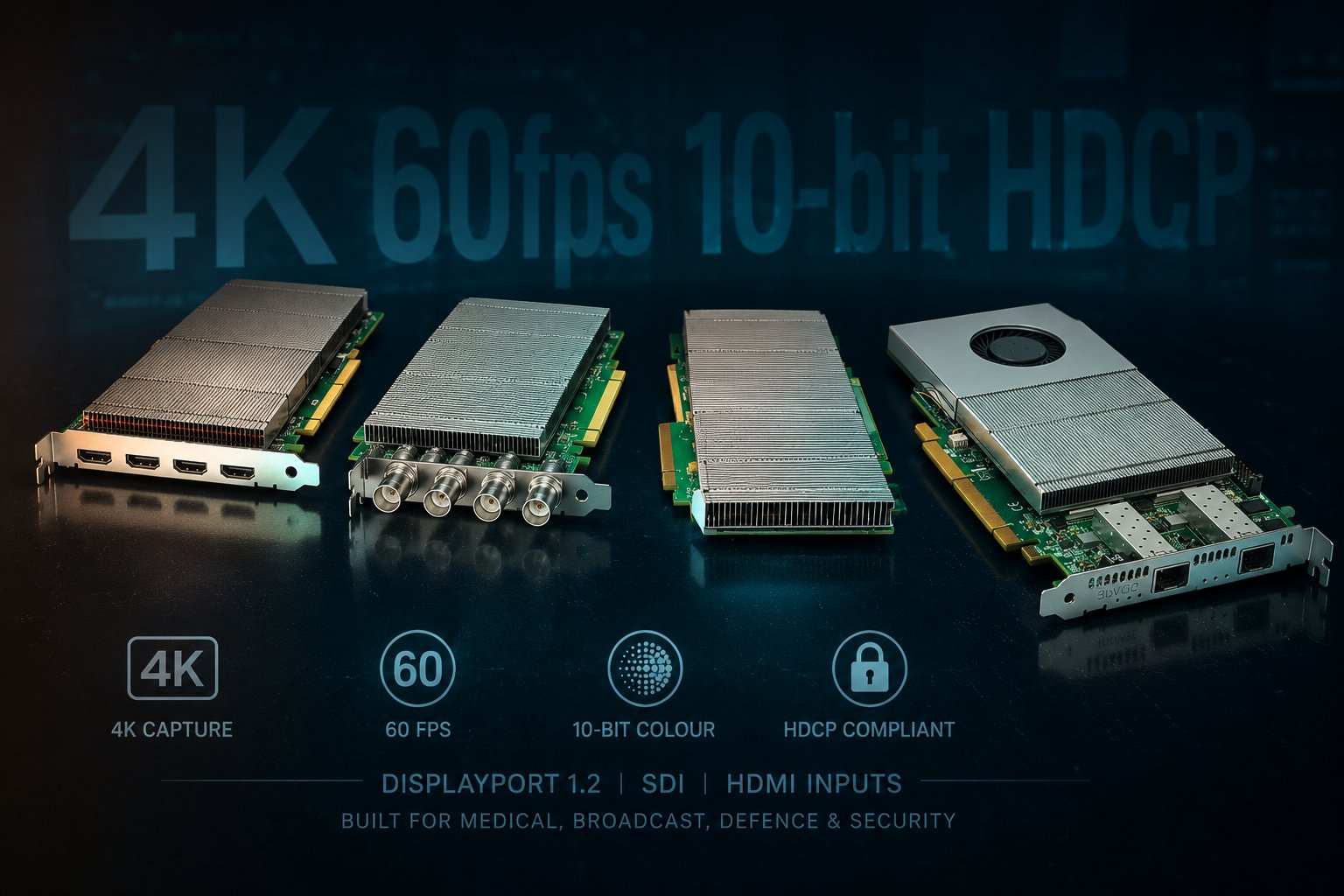 The Xtreme capture card range — 4K, 60fps, 10-bit, HDCP compliant